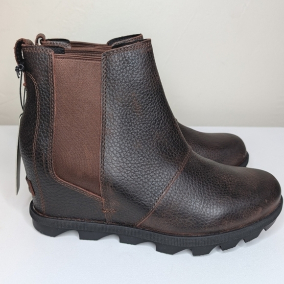NWOB SOREL Joan of Arctic Wedge II Chelsea Bootie Size 8.5 in Quarry - Picture 5 of 8